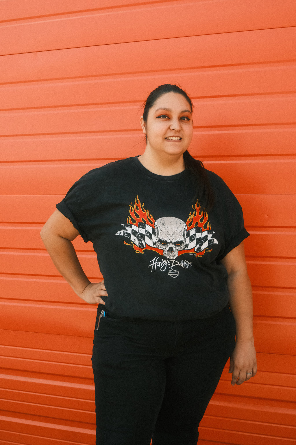 Checker Flame - T-Shirt