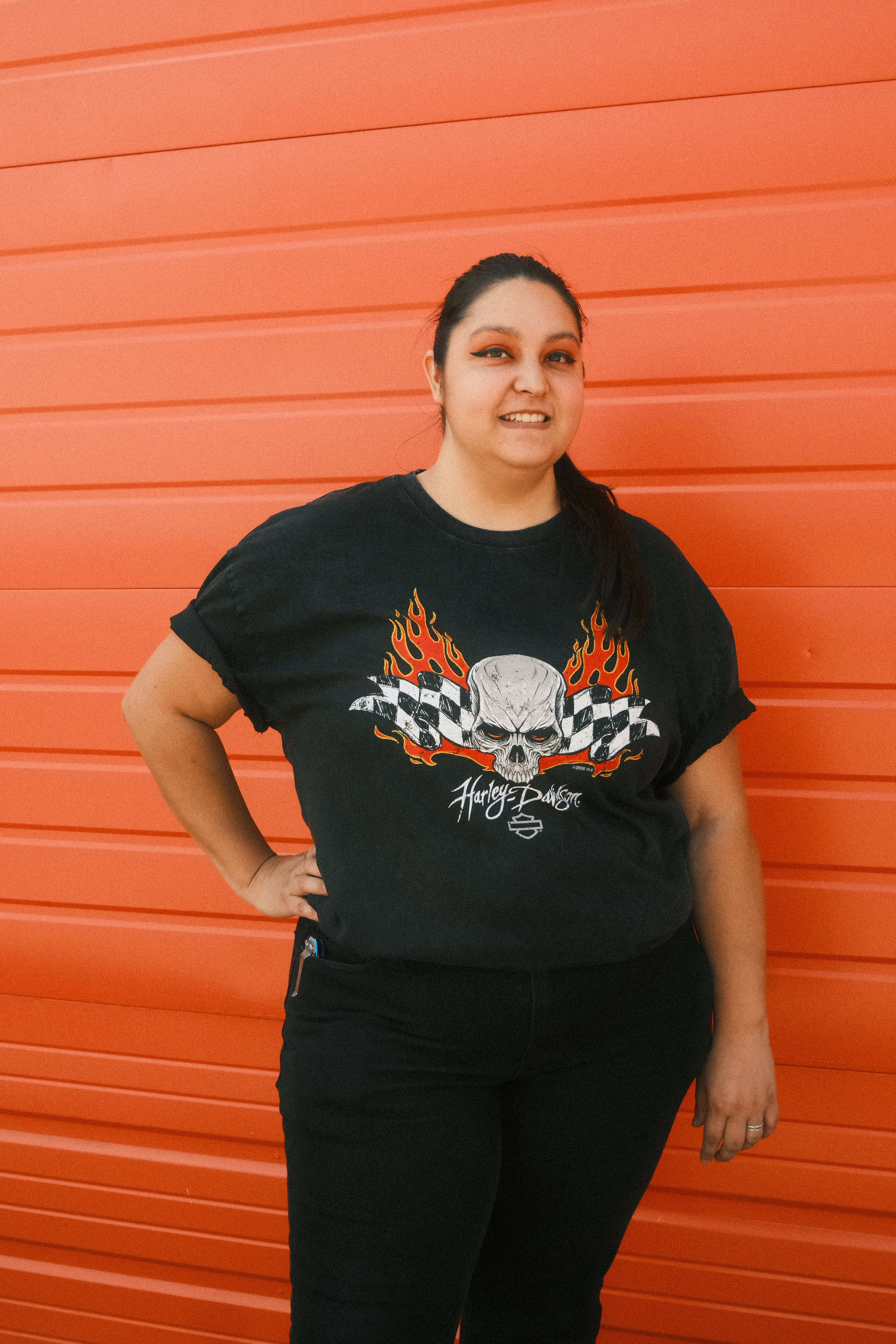 Checker Flame - T-Shirt