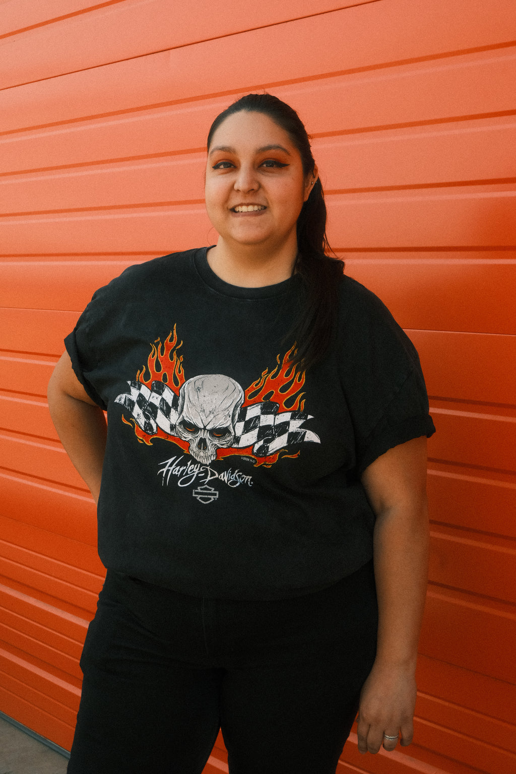 Checker Flame - T-Shirt