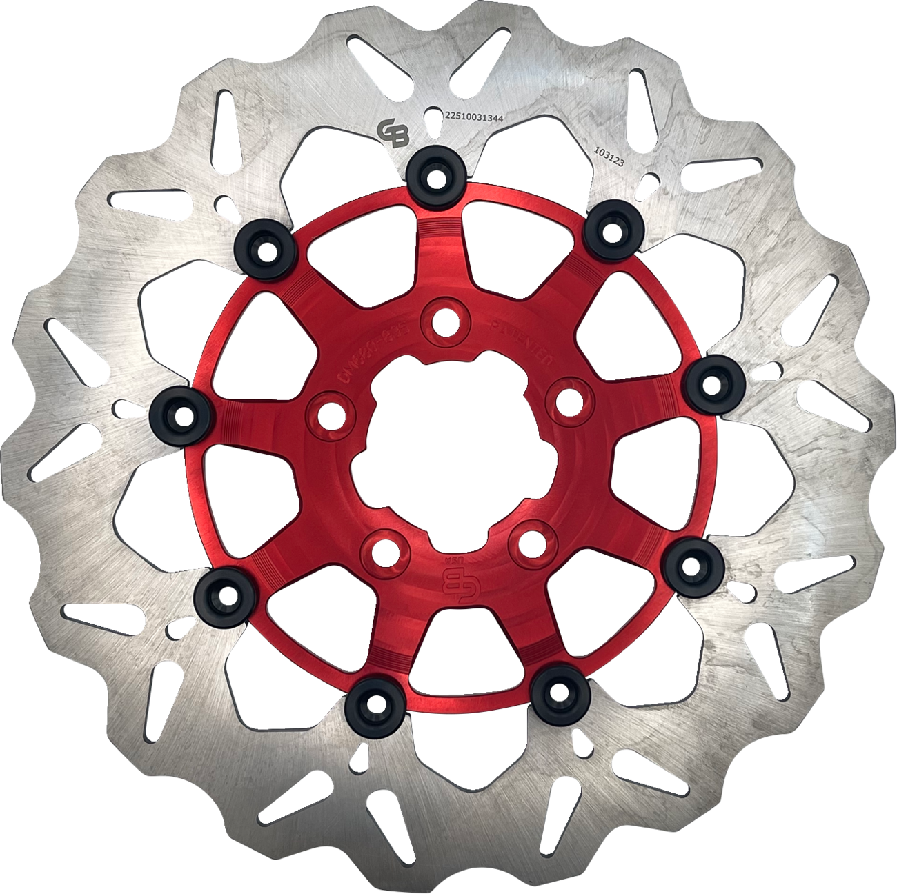 Wave® Brake Rotors - Front - Red