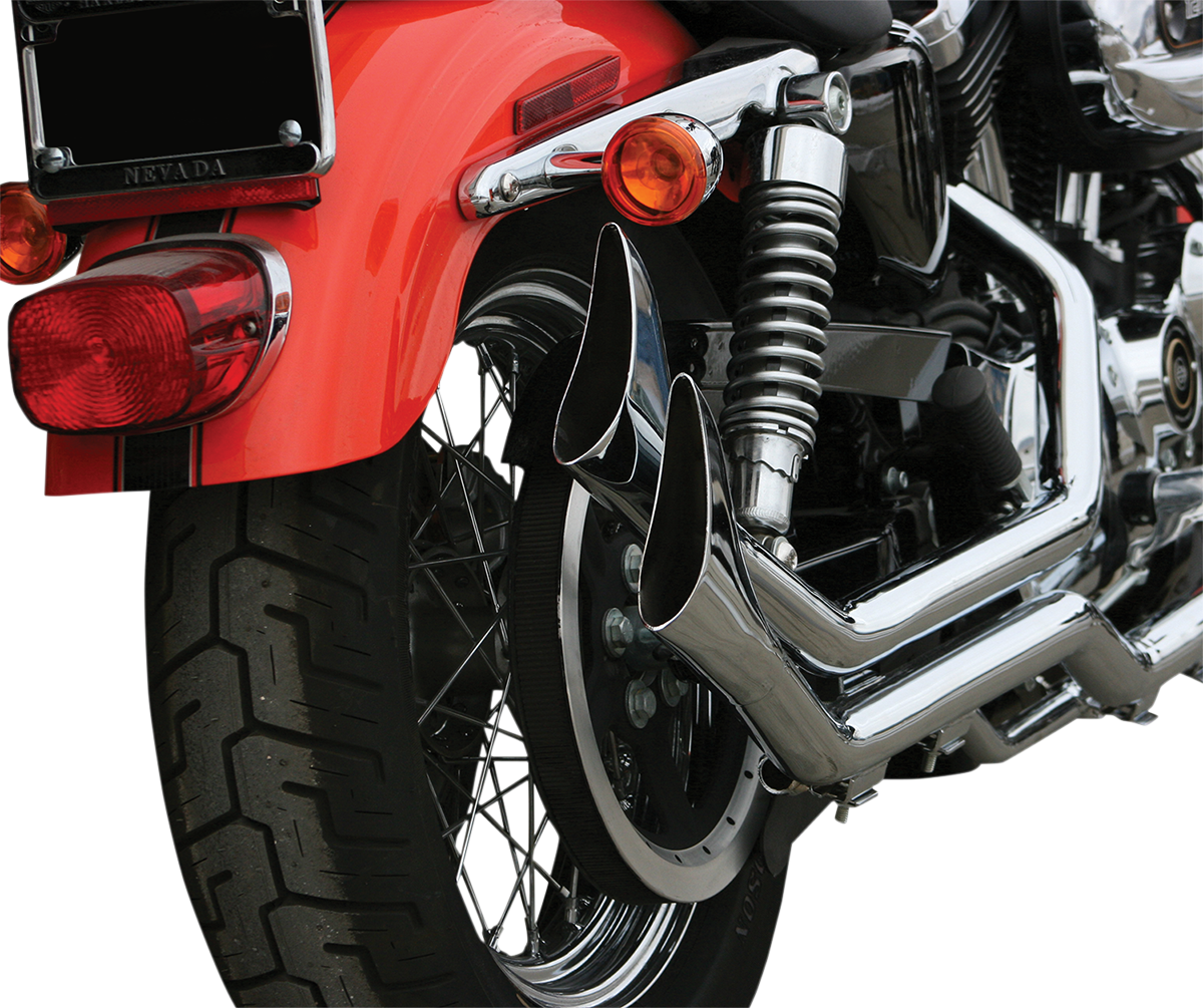 1-3/4" Side-by-Side Upsweep Fishtail Exhaust System