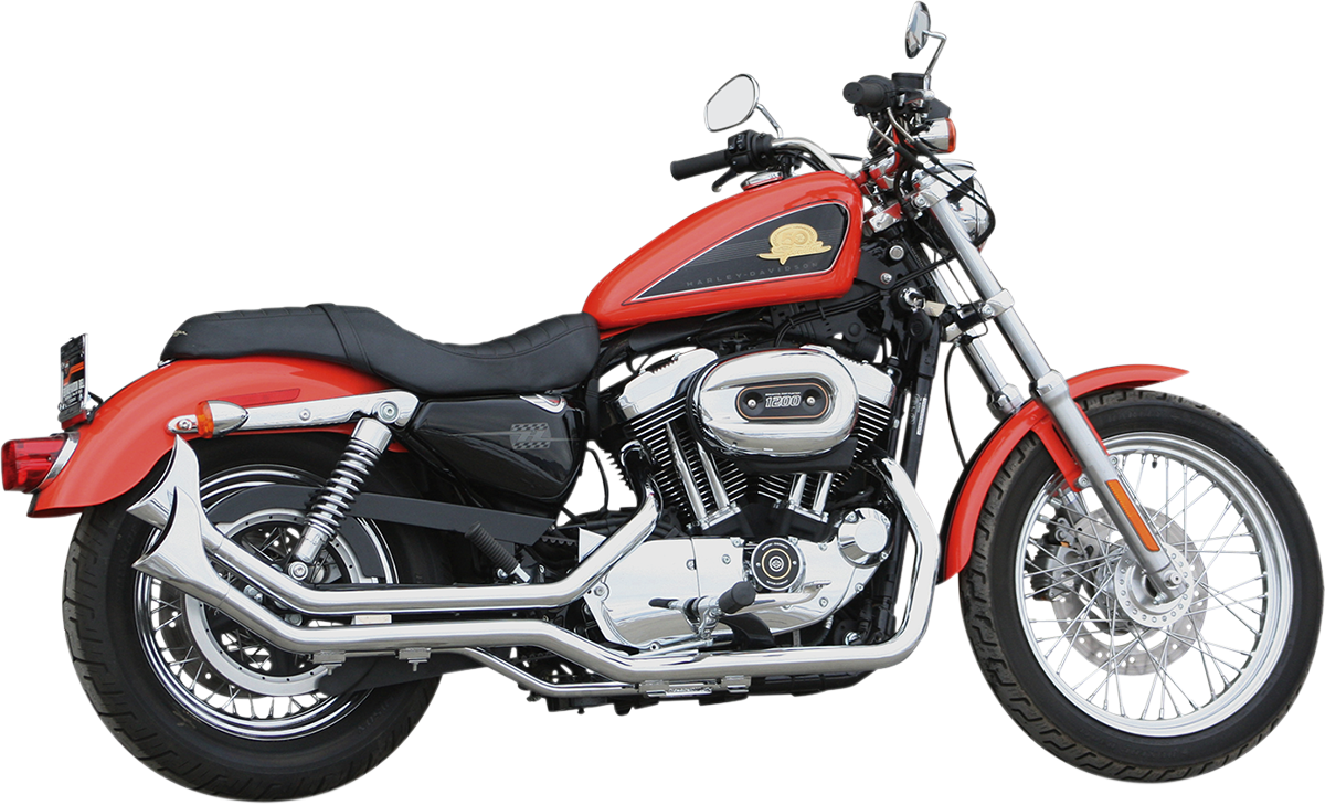 1-3/4" Side-by-Side Upsweep Fishtail Exhaust System