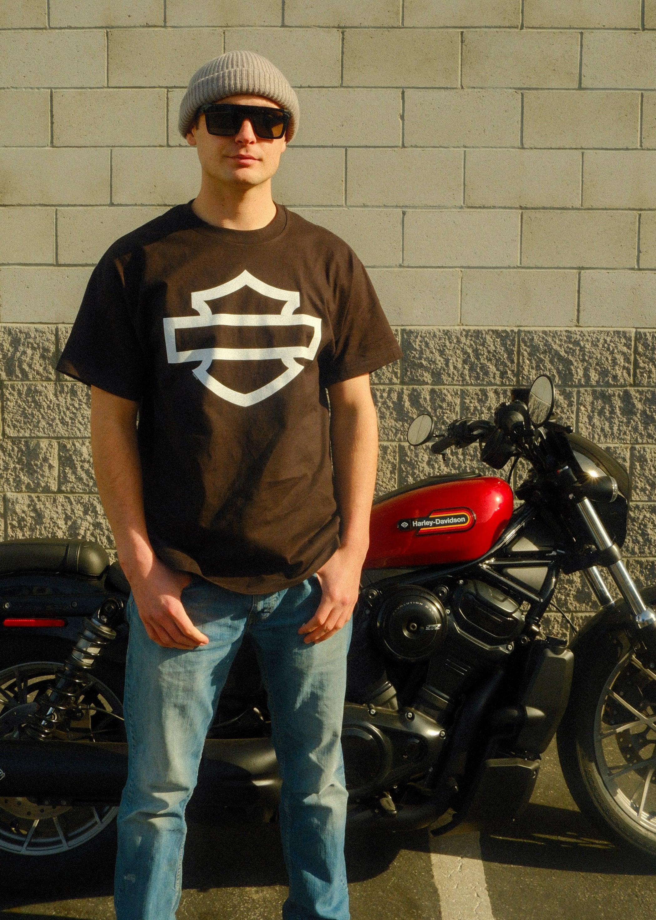 White Bar and Shield T-Shirt