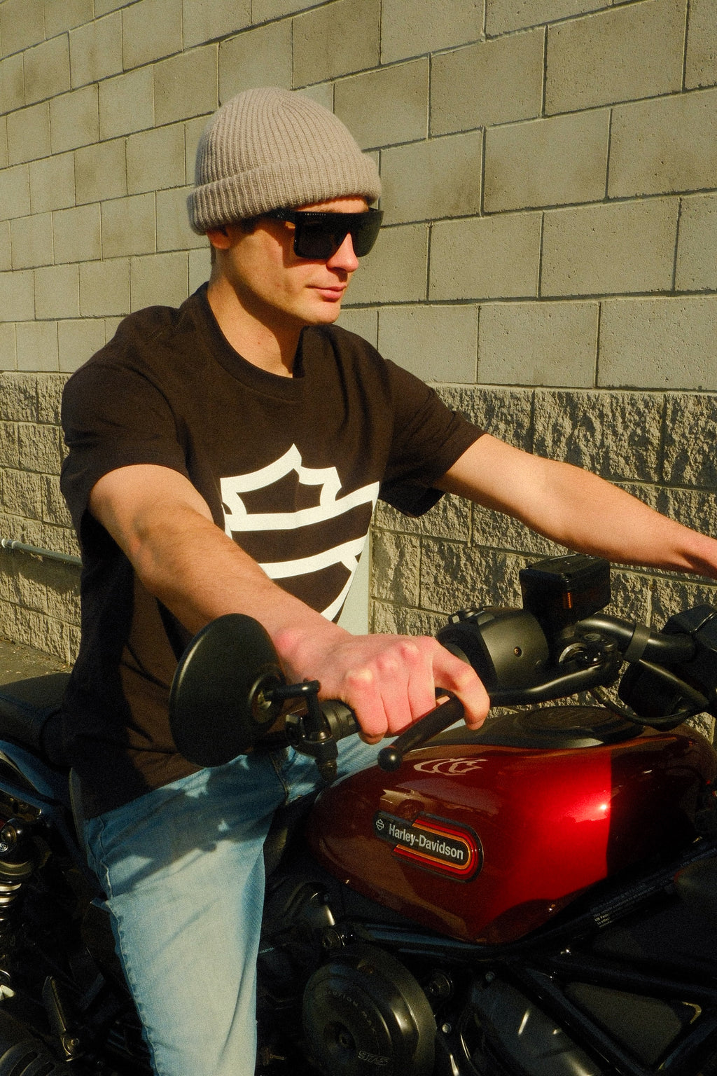 White Bar and Shield T-Shirt